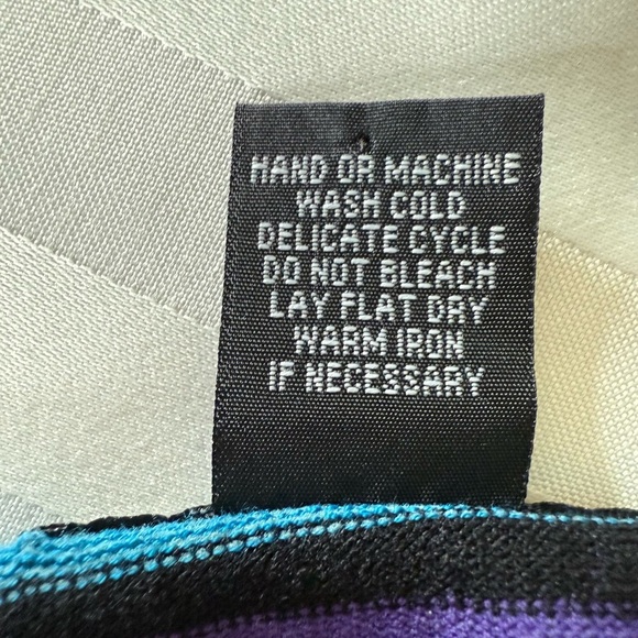 City Silk Colorful Striped Silk Crew Neck Sweater SZ XL - Picture 12 of 12